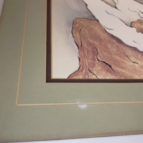 Vintage RC Gorman Pottery Keeper Framed Print signed framed picture art frame - Picture 8 of 9